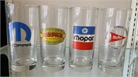 Mopar Advertising Beer Glass Set of 4