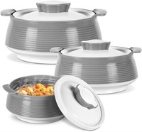 Milton Steel Casserole Set  3pc (850ml-1.85L)