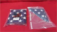 American Flags 2pc lot