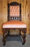 Antique Style Victorian Parlor Chair