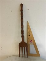 Wood Decorative Wall Fork