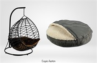 Dog/ Cat Egg Swing Chair & Snoozer Cozy Cave Bad