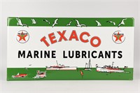 TEXACO MARINE LUBRICANTS S/S METAL SIGN - NEW