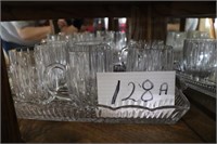 Crystal Tray and Cups (Shelf 3)