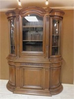 Neo Renaissance Oak Bookcase on Cabinet.