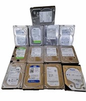 13 Internal hard drives