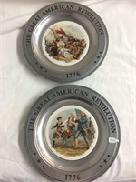 Lot of Two American Revolution Plates
