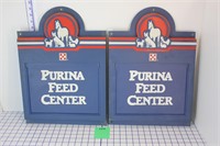 2 Purina Feed Center Signs