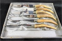 Rostfrei Stag-handle steak knifes