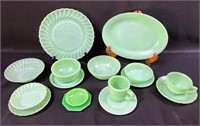 Lot of Original Jadeite Fire King 1940 Kitchen