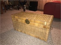 Vintage Wicker Trunk - Chest