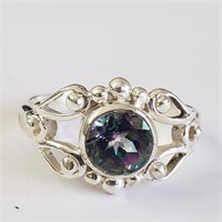$100 Silver Mystic Topaz Ring