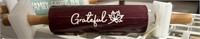 Glass Rolling Pin 'Grateful' NEW