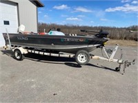 91 Lund Angler 1600 16ft. Johnson 60 VRO outboard