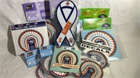 Assorted  Illini  Magnets, Patches, Decals