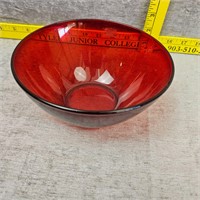 Vintage Royal Ruby Red 8-1/2" Serving Bowl