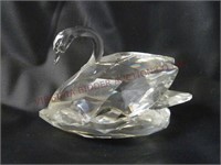 Swarovski Crystal Large Swan ~ Chipped