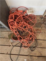 Large lot of extension cord light and more
