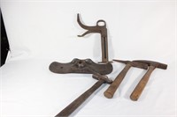 Antique Shoe Stretcher, Cobbler Tool, Hammers