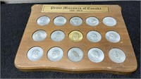 Prime Ministers Of Canada 1867-1970 Token Set