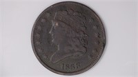 1833 Half Cent