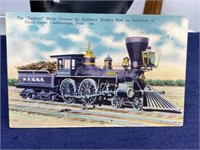 20th century train post cards unused