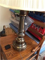 Heavy brass lamp