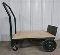 (K) Small Steel Cart with Wood Board