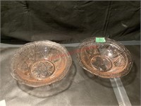 Royal Lace Depression Glass Bowls