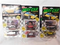 6 Racing Champion Indy Car diecast w/ collector