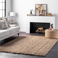 Handwoven Chunky Loop Jute Rug 4'x6'