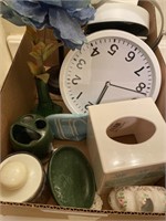 Box with bathroom decor