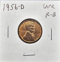 1956 D UNC RB Lincoln Wheat Cent