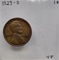 1929 S VF Lincoln Head Cent