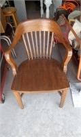 WOODEN OFFICE CHAIR
