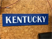 Medal 48” long by 12” wide Kentucky sign