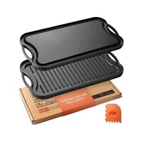 Legend Cast Iron Griddle for Gas Stovetop 2-in-1 R