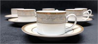 12pc Porcelain Demitasse Set - 6 Cups & 6 Saucers