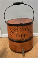 Wood Red Kerosene Oil Bucket