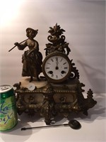 19th Century Figural Clock - not working