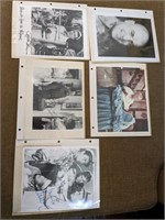 GROUP OF AUTOGRAPHED VINTAGE PHOTOS