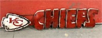 Chiefs metal sign-43"long