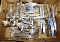English silver plate cutlery service