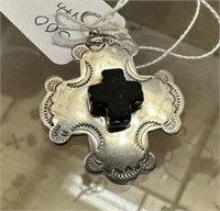 Slifka Designs Sterling Cross Ear Ring