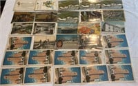 vintage new and used postcards featuring New York