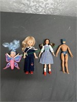 Small Wizard of Of, Batman and misc dolls