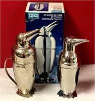 Two Decorative Penguin Cocktail Shakers