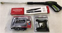 Various lot (Honda replacement blades, greenworks
