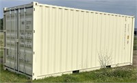 (A) 2024 20’ Single Door Shipping Container