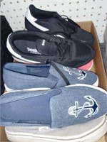 Box Lot of Various Shoes to Include Van's and